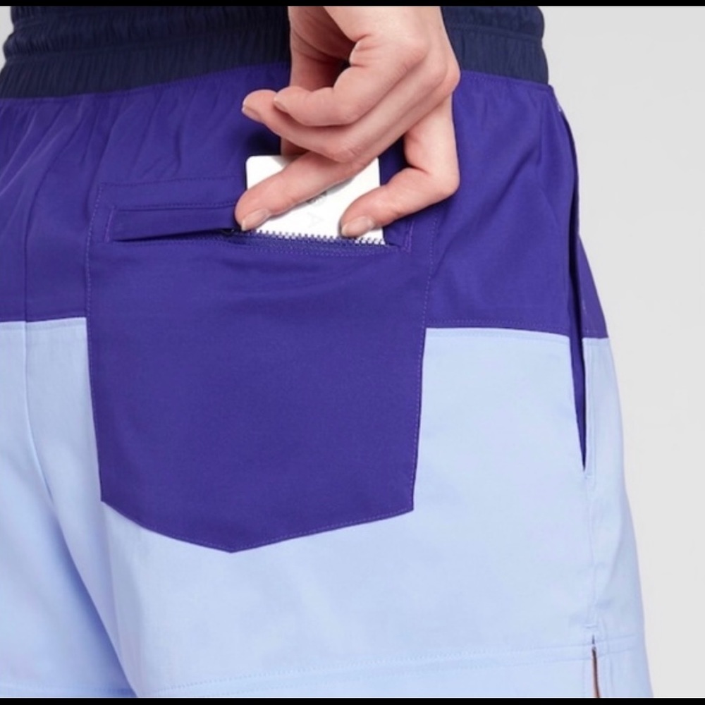 Athleta Oahu Color Block Shorts Ladies Size 8 - Picture 6 of 6